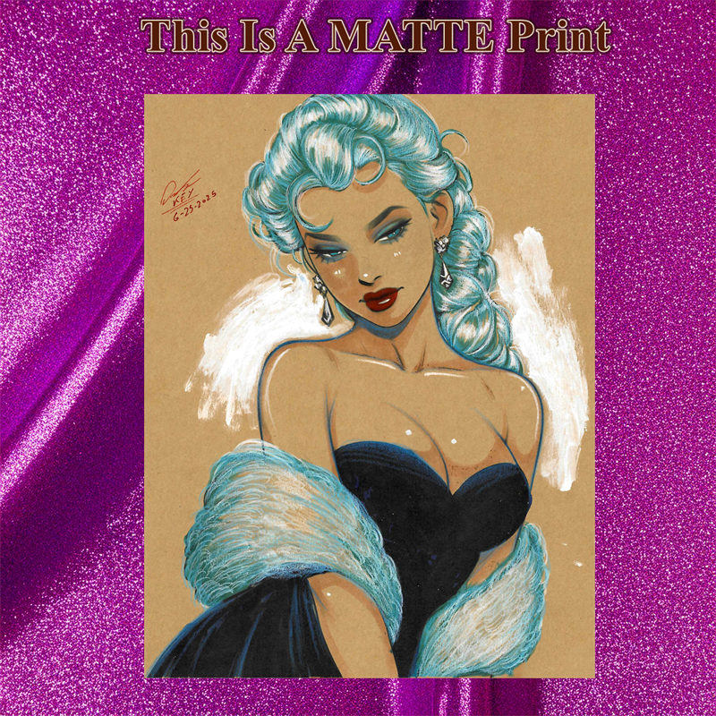 Elsa Art Illustration Hard Signed 8.5x11in Fine Art PRINT