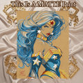 Wonder Woman Art Illustration Hard Signed 8.5x11in Fine Art PRINT