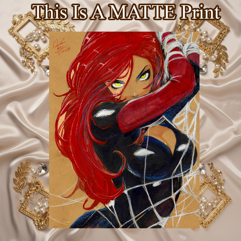 Mary Jane Art Illustration Hard Signed 8.5x11in Fine Art PRINT