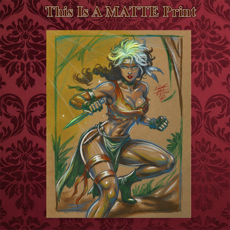 Rogue Art Illustration Hard Signed 8.5x11in Fine Art PRINT
