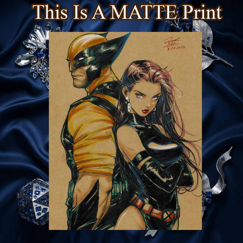 Wolverine Art Illustration Hard Signed 8.5x11in Fine Art PRINT