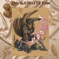 Gambit Art Illustration Hard Signed 8.5x11in Fine Art PRINT