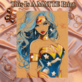 Wonder Woman Art Illustration Hard Signed 8.5x11in Fine Art PRINT