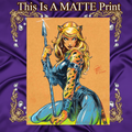 Jungle Girl Art Illustration Hard Signed 8.5x11in Fine Art PRINT