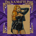 Black Canary Art Illustration Hard Signed 8.5x11in Fine Art PRINT