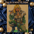 Cover Girl Art Illustration Hard Signed 8.5x11in Fine Art PRINT