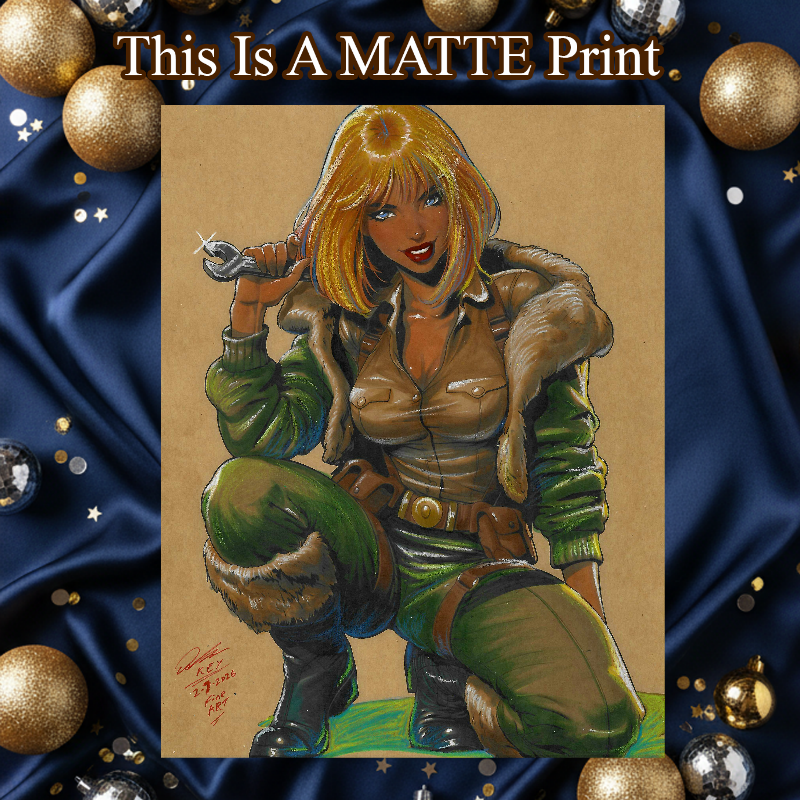 Cover Girl Art Illustration Hard Signed 8.5x11in Fine Art PRINT