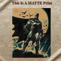 Batman Art Illustration Hard Signed 8.5x11in Fine Art PRINT