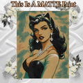 Catwoman Art Illustration Hard Signed 8.5x11in Fine Art PRINT