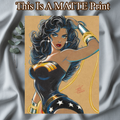 Wonder Woman Art Illustration Hard Signed 8.5x11in Fine Art PRINT