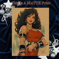 Donna Troy Art Illustration Hard Signed 8.5x11in Fine Art PRINT