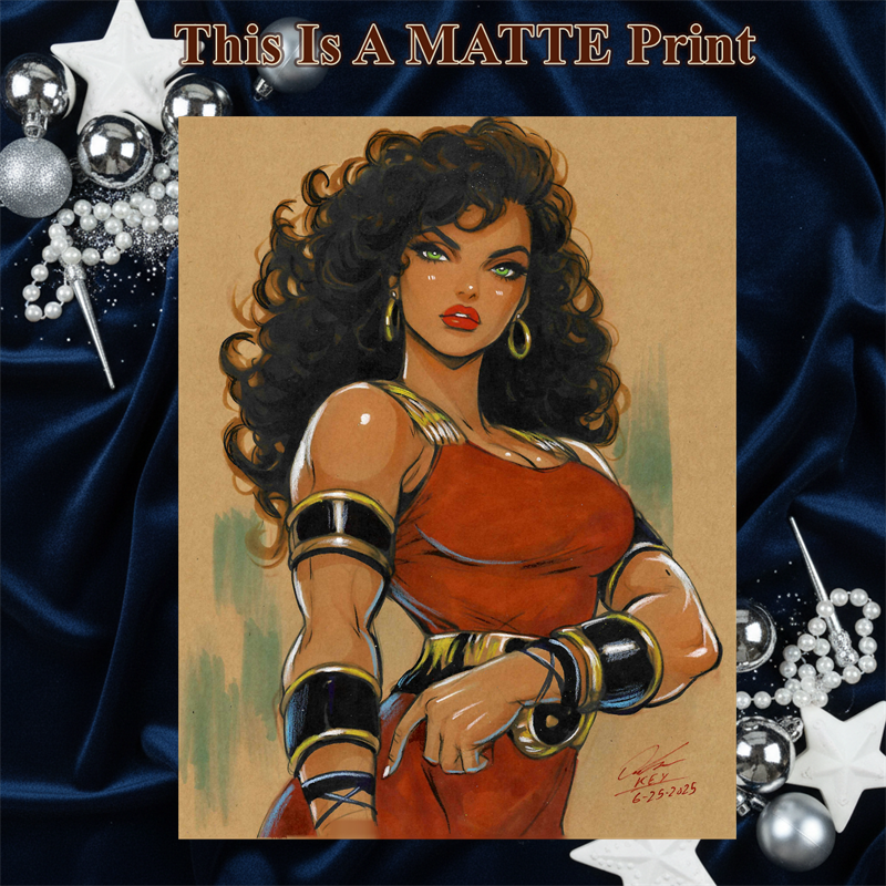 Donna Troy Art Illustration Hard Signed 8.5x11in Fine Art PRINT
