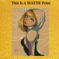 Gwen Stacy Art Illustration Hard Signed 8.5x11in Fine Art PRINT