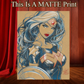 Wonder Woman Art Illustration Hard Signed 8.5x11in Fine Art PRINT