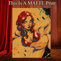 Mary Jane Art Illustration Hard Signed 8.5x11in Fine Art PRINT