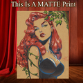 Poison Ivy Art Illustration Hard Signed 8.5x11in Fine Art PRINT