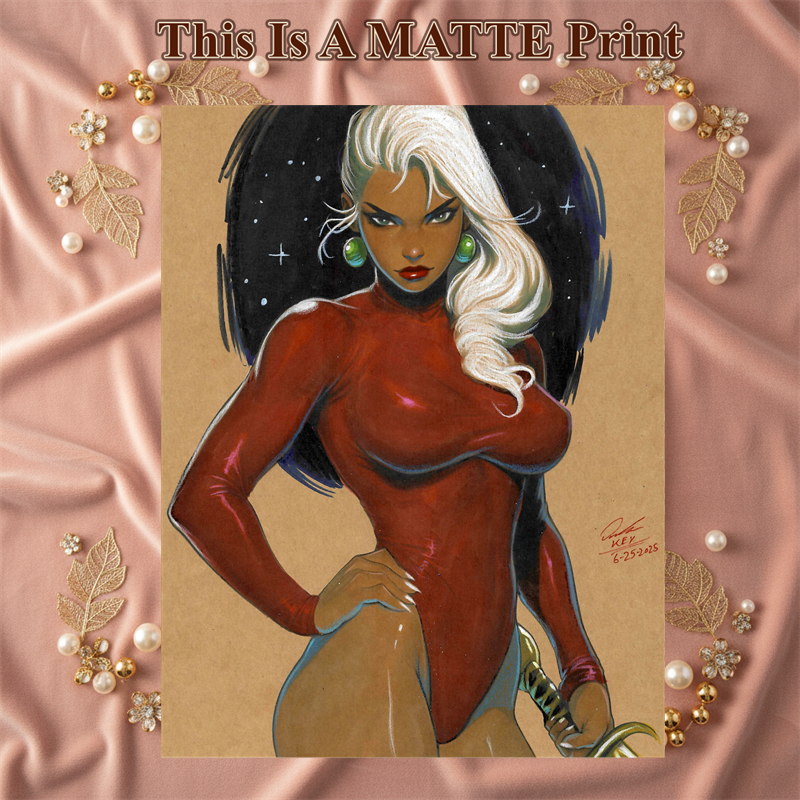 Original Art Illustration Hard Signed 8.5x11in Fine Art PRINT