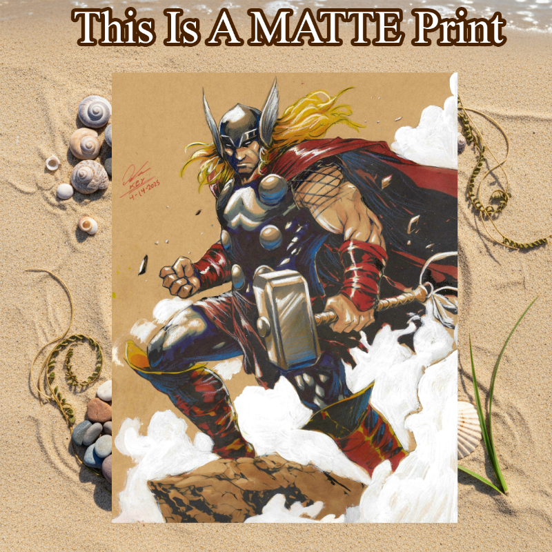 Thor Art Illustration Hard Signed 8.5x11in Fine Art PRINT