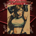 Tifa Lockhart Art Illustration Hard Signed 8.5x11in Fine Art PRINT