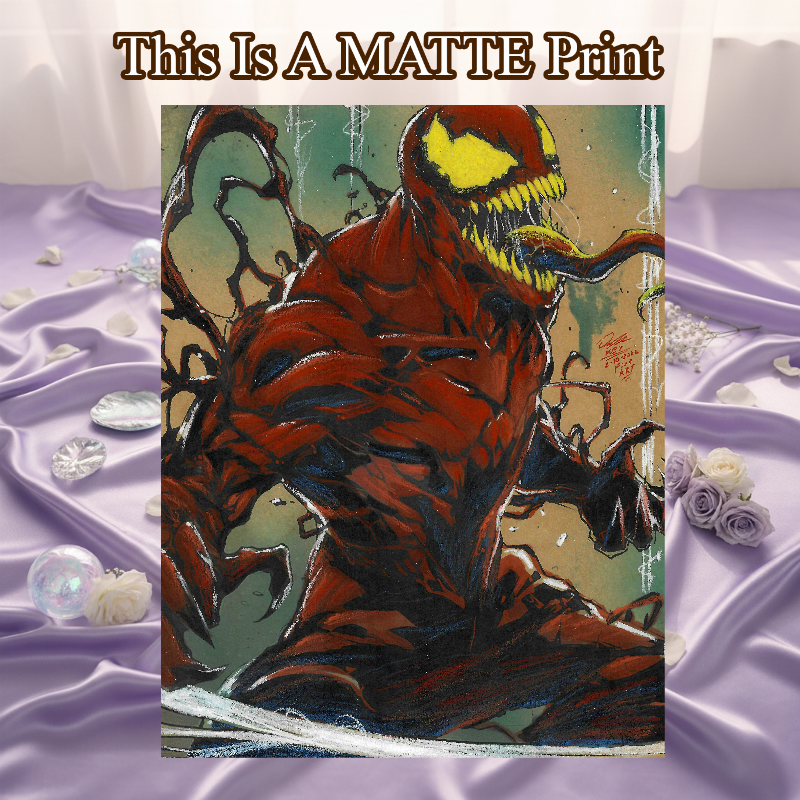 Carnage Art Illustration Hard Signed 8.5x11in Fine Art PRINT