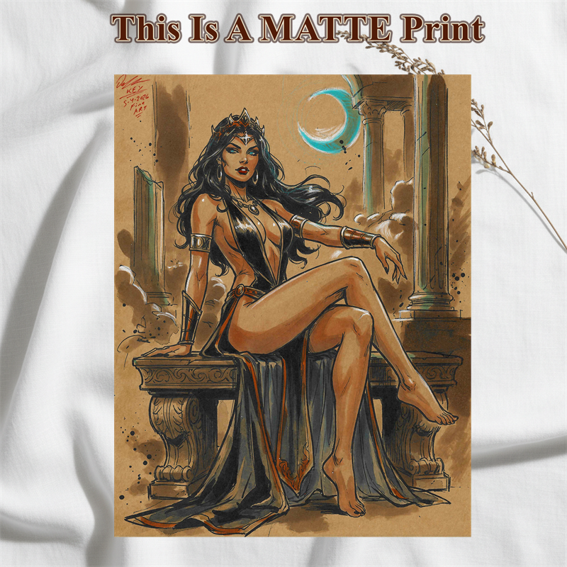 Dejah Thoris Art Illustration Hard Signed 8.5x11in Fine Art PRINT