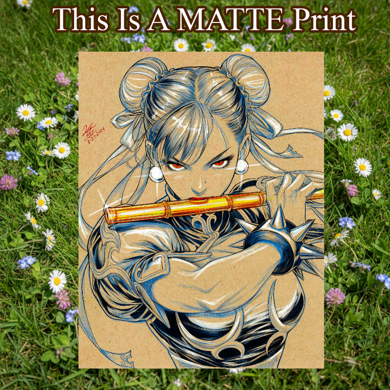 Chun Li Art Illustration Hard Signed 8.5x11in Fine Art PRINT