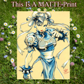 Chun Li Art Illustration Hard Signed 8.5x11in Fine Art PRINT