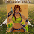 Lara Croft Art Illustration Hard Signed 8.5x11in Fine Art PRINT