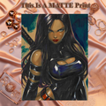 Psylocke Art Illustration Hard Signed 8.5x11in Fine Art PRINT