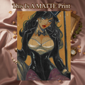 Zatanna Art Illustration Hard Signed 8.5x11in Fine Art PRINT
