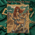 Red Sonja Art Illustration Hard Signed 8.5x11in Fine Art PRINT