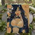 Zatanna Art Illustration Hard Signed 8.5x11in Fine Art PRINT