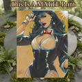 Zatanna Art Illustration Hard Signed 8.5x11in Fine Art PRINT