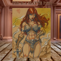 Red Sonja Art Illustration Hard Signed 8.5x11in Fine Art PRINT