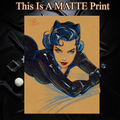 Catwoman Art Illustration Hard Signed 8.5x11in Fine Art PRINT