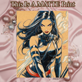 Psylocke Art Illustration Hard Signed 8.5x11in Fine Art PRINT