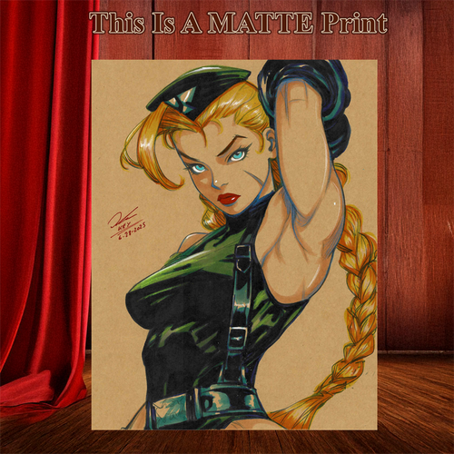 Cammy Art Illustration Hard Signed 8.5x11in Fine Art PRINT
