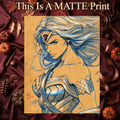 Wonder Woman Art Illustration Hard Signed 8.5x11in Fine Art PRINT