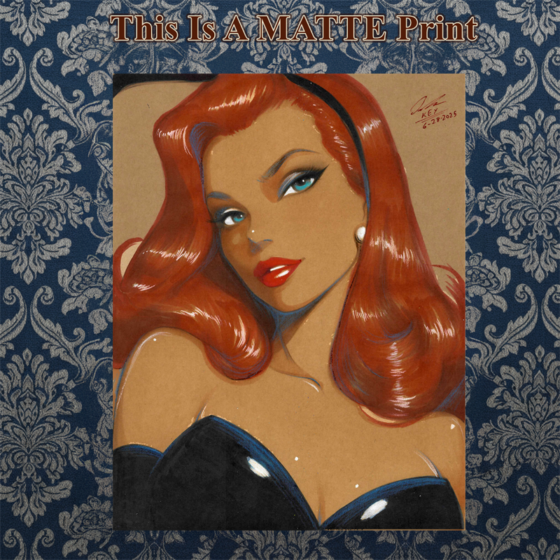 Jessica Rabbit Art Illustration Hard Signed 8.5x11in Fine Art PRINT