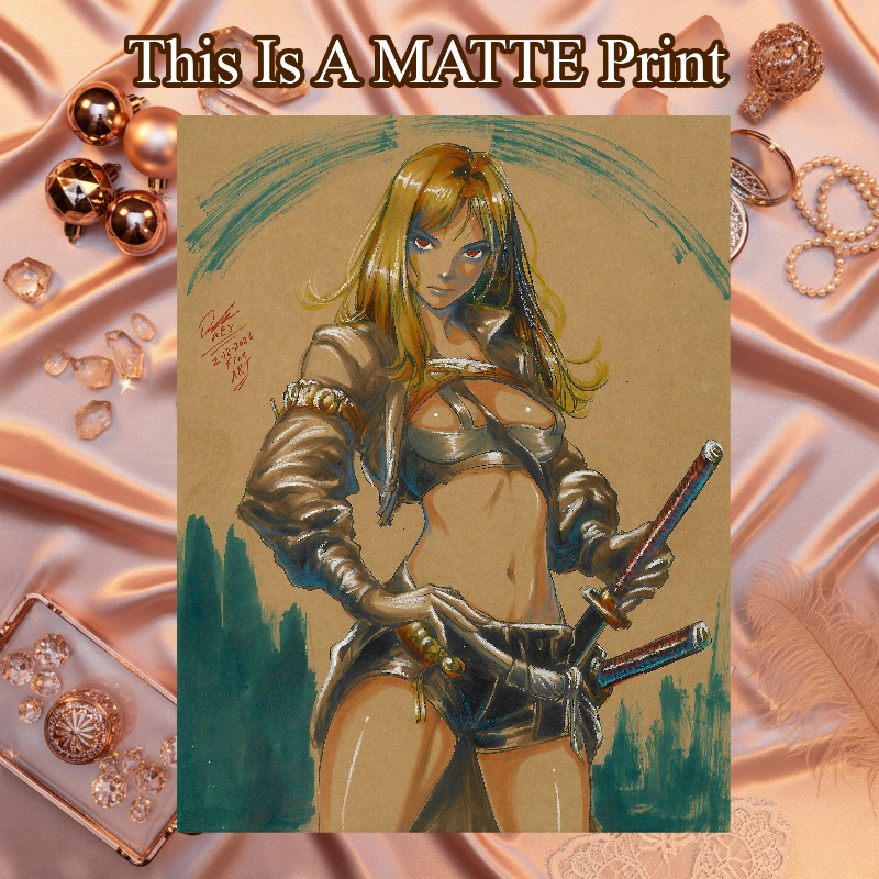 OC Art Illustration Hard Signed 8.5x11in Fine Art PRINT