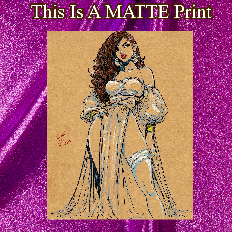 Original Art Illustration Hard Signed 8.5x11in Fine Art PRINT