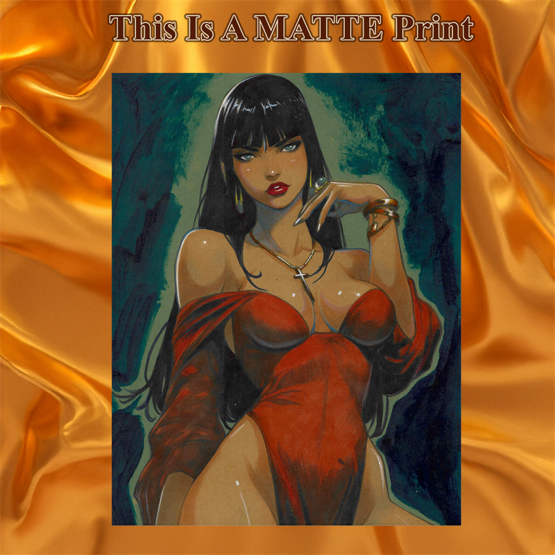 Vampirella Art Illustration Hard Signed 8.5x11in Fine Art PRINT