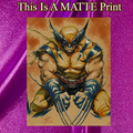 Wolverine Art Illustration Hard Signed 8.5x11in Fine Art PRINT