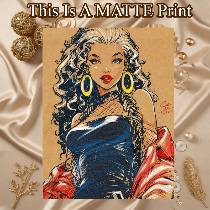OC Art Illustration Hard Signed 8.5x11in Fine Art PRINT