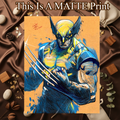 Wolverine Art Illustration Hard Signed 8.5x11in Fine Art PRINT