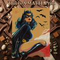 Batgirl Art Illustration Hard Signed 8.5x11in Fine Art PRINT