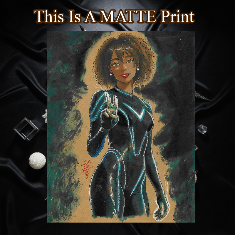 OC Art Illustration Hard Signed 8.5x11in Fine Art PRINT