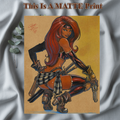 Red Monika Art Illustration Hard Signed 8.5x11in Fine Art PRINT