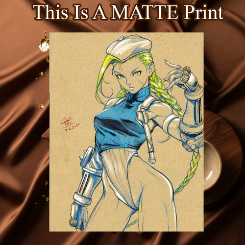 Cammy Art Illustration Hard Signed 8.5x11in Fine Art PRINT