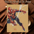 Spider-Man Art Illustration Hard Signed 8.5x11in Fine Art PRINT